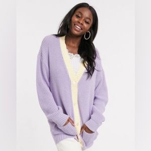 ISO Daisy Street Oversized Cardigan in Pastel Knit